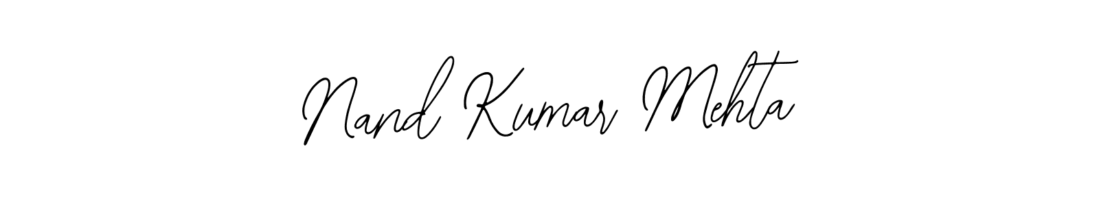 Make a beautiful signature design for name Nand Kumar Mehta. With this signature (Bearetta-2O07w) style, you can create a handwritten signature for free. Nand Kumar Mehta signature style 12 images and pictures png