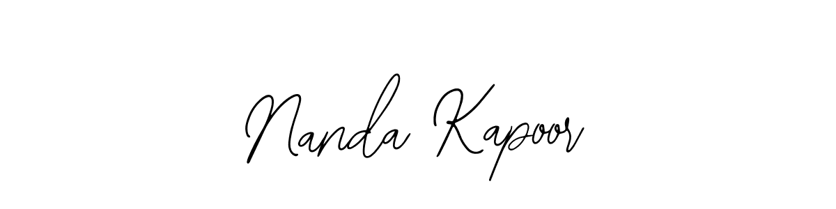 The best way (Bearetta-2O07w) to make a short signature is to pick only two or three words in your name. The name Nanda Kapoor include a total of six letters. For converting this name. Nanda Kapoor signature style 12 images and pictures png