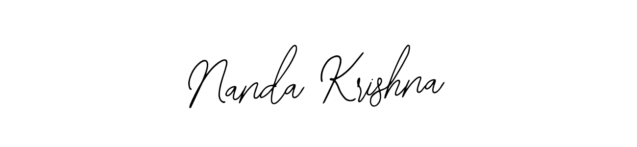 You should practise on your own different ways (Bearetta-2O07w) to write your name (Nanda Krishna) in signature. don't let someone else do it for you. Nanda Krishna signature style 12 images and pictures png