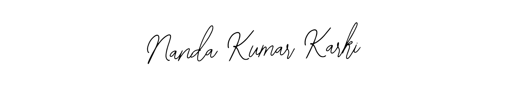 Also You can easily find your signature by using the search form. We will create Nanda Kumar Karki name handwritten signature images for you free of cost using Bearetta-2O07w sign style. Nanda Kumar Karki signature style 12 images and pictures png