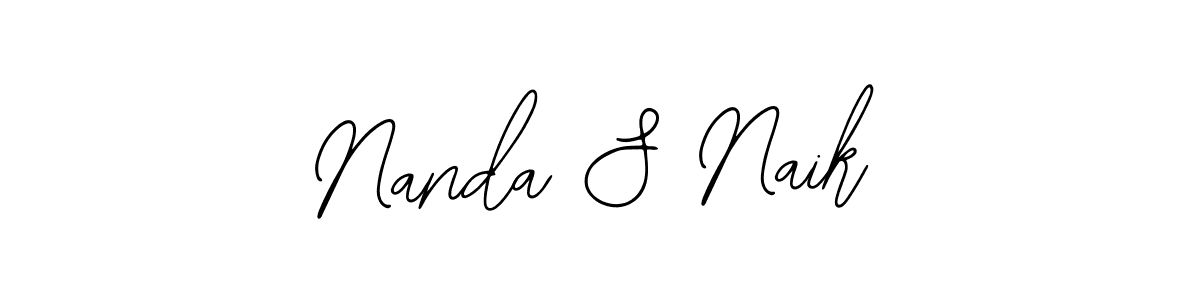 Also You can easily find your signature by using the search form. We will create Nanda S Naik name handwritten signature images for you free of cost using Bearetta-2O07w sign style. Nanda S Naik signature style 12 images and pictures png