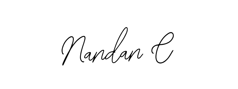 Nandan C stylish signature style. Best Handwritten Sign (Bearetta-2O07w) for my name. Handwritten Signature Collection Ideas for my name Nandan C. Nandan C signature style 12 images and pictures png