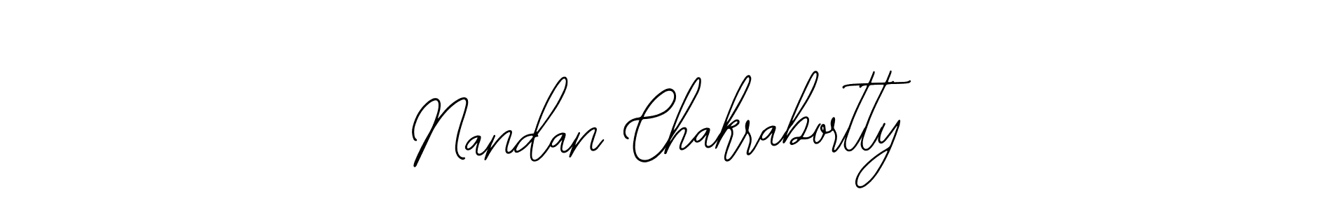 How to make Nandan Chakrabortty name signature. Use Bearetta-2O07w style for creating short signs online. This is the latest handwritten sign. Nandan Chakrabortty signature style 12 images and pictures png