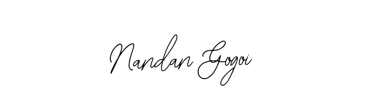 Design your own signature with our free online signature maker. With this signature software, you can create a handwritten (Bearetta-2O07w) signature for name Nandan Gogoi. Nandan Gogoi signature style 12 images and pictures png