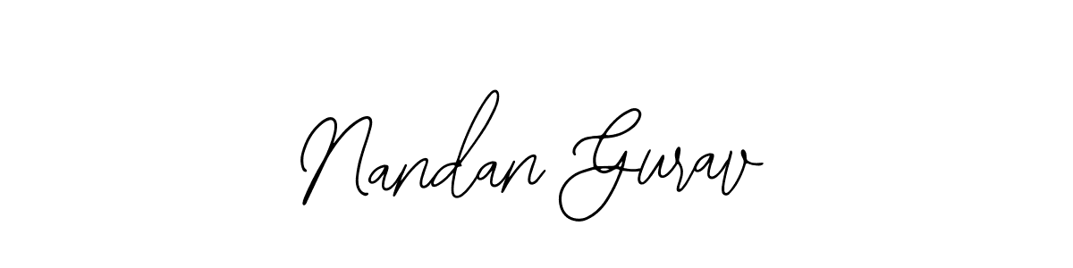 This is the best signature style for the Nandan Gurav name. Also you like these signature font (Bearetta-2O07w). Mix name signature. Nandan Gurav signature style 12 images and pictures png