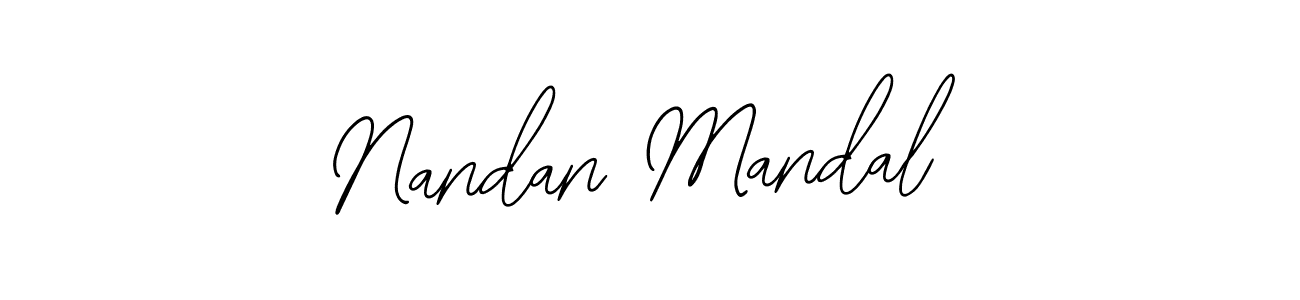 Design your own signature with our free online signature maker. With this signature software, you can create a handwritten (Bearetta-2O07w) signature for name Nandan Mandal. Nandan Mandal signature style 12 images and pictures png