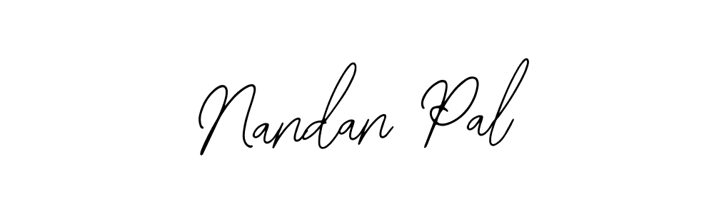Use a signature maker to create a handwritten signature online. With this signature software, you can design (Bearetta-2O07w) your own signature for name Nandan Pal. Nandan Pal signature style 12 images and pictures png
