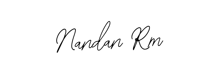 Make a beautiful signature design for name Nandan Rm. Use this online signature maker to create a handwritten signature for free. Nandan Rm signature style 12 images and pictures png