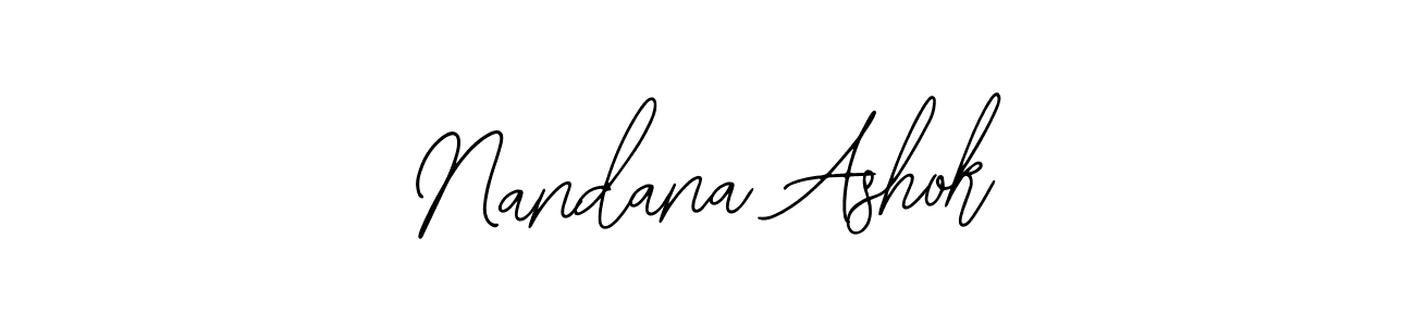 Nandana Ashok stylish signature style. Best Handwritten Sign (Bearetta-2O07w) for my name. Handwritten Signature Collection Ideas for my name Nandana Ashok. Nandana Ashok signature style 12 images and pictures png