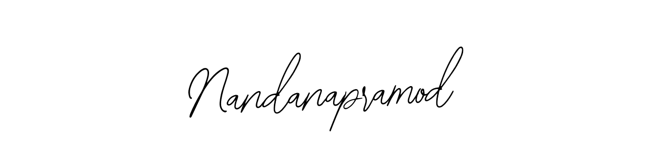if you are searching for the best signature style for your name Nandanapramod. so please give up your signature search. here we have designed multiple signature styles  using Bearetta-2O07w. Nandanapramod signature style 12 images and pictures png