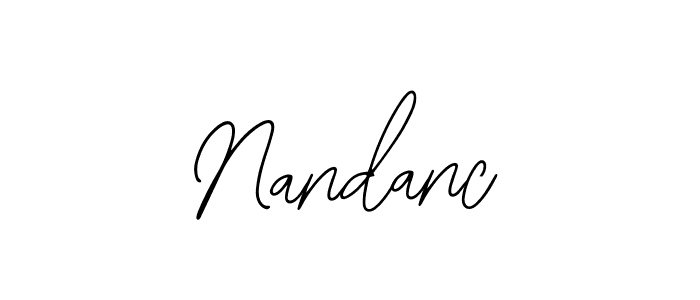 Make a beautiful signature design for name Nandanc. With this signature (Bearetta-2O07w) style, you can create a handwritten signature for free. Nandanc signature style 12 images and pictures png