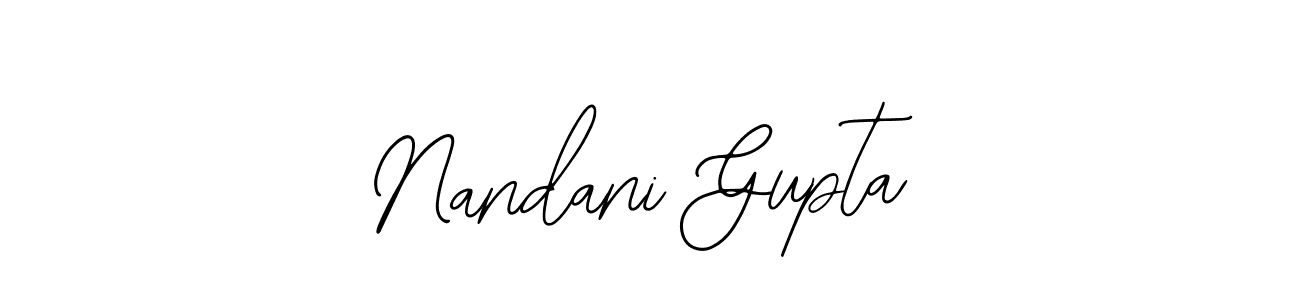 The best way (Bearetta-2O07w) to make a short signature is to pick only two or three words in your name. The name Nandani Gupta include a total of six letters. For converting this name. Nandani Gupta signature style 12 images and pictures png