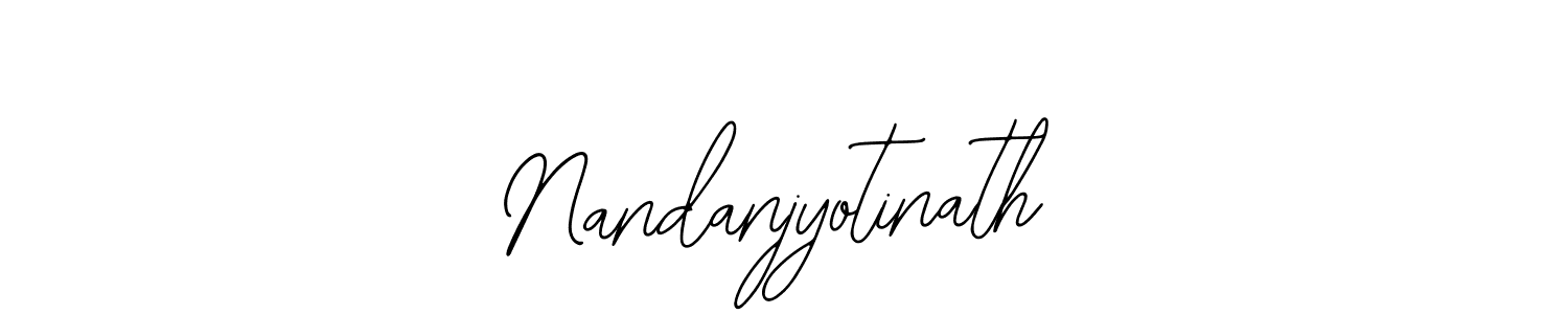 How to make Nandanjyotinath name signature. Use Bearetta-2O07w style for creating short signs online. This is the latest handwritten sign. Nandanjyotinath signature style 12 images and pictures png