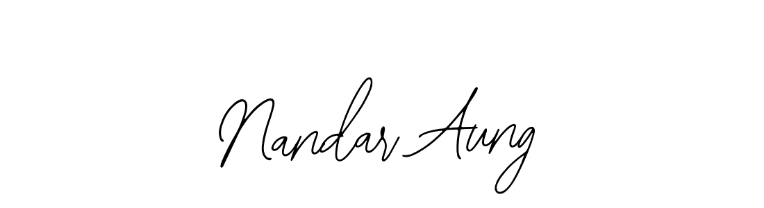 The best way (Bearetta-2O07w) to make a short signature is to pick only two or three words in your name. The name Nandar Aung include a total of six letters. For converting this name. Nandar Aung signature style 12 images and pictures png