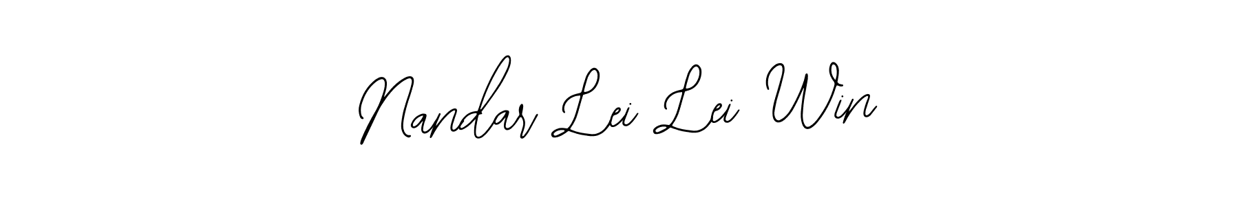 Also we have Nandar Lei Lei Win name is the best signature style. Create professional handwritten signature collection using Bearetta-2O07w autograph style. Nandar Lei Lei Win signature style 12 images and pictures png