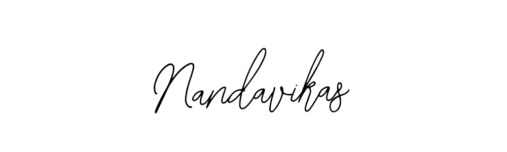 Nandavikas stylish signature style. Best Handwritten Sign (Bearetta-2O07w) for my name. Handwritten Signature Collection Ideas for my name Nandavikas. Nandavikas signature style 12 images and pictures png