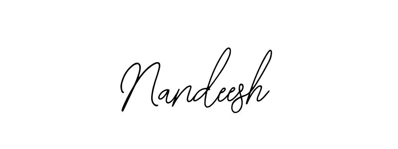 if you are searching for the best signature style for your name Nandeesh. so please give up your signature search. here we have designed multiple signature styles  using Bearetta-2O07w. Nandeesh signature style 12 images and pictures png