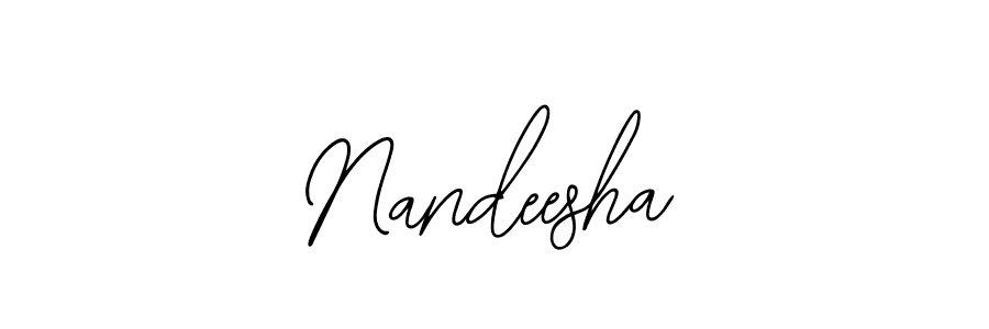 Create a beautiful signature design for name Nandeesha. With this signature (Bearetta-2O07w) fonts, you can make a handwritten signature for free. Nandeesha signature style 12 images and pictures png