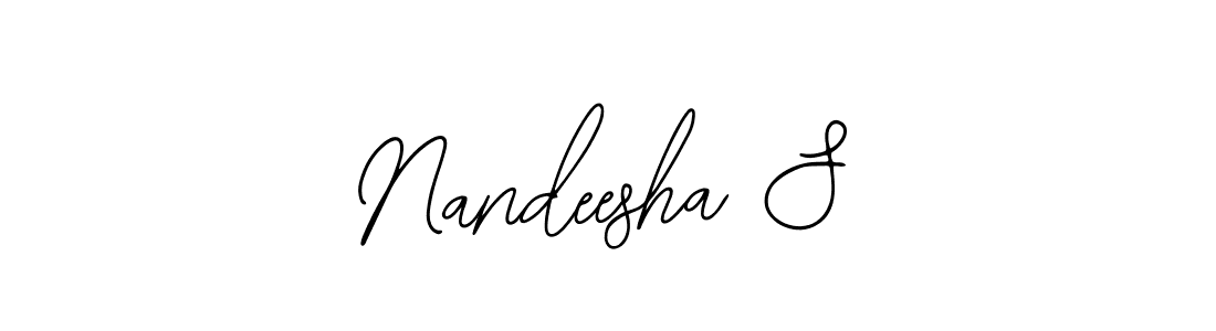 See photos of Nandeesha S official signature by Spectra . Check more albums & portfolios. Read reviews & check more about Bearetta-2O07w font. Nandeesha S signature style 12 images and pictures png