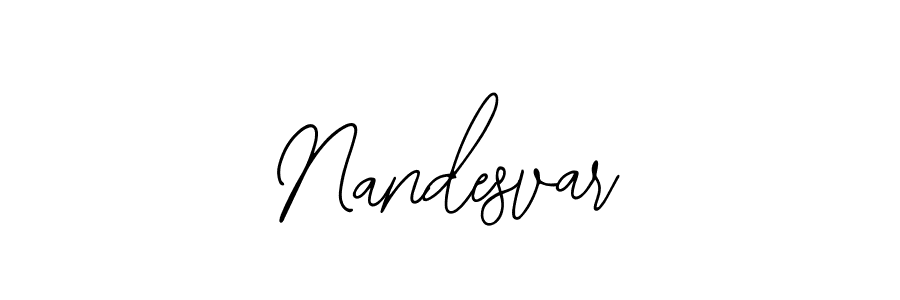 Use a signature maker to create a handwritten signature online. With this signature software, you can design (Bearetta-2O07w) your own signature for name Nandesvar. Nandesvar signature style 12 images and pictures png