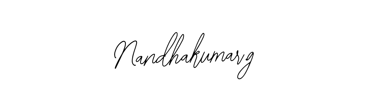 if you are searching for the best signature style for your name Nandhakumar.g. so please give up your signature search. here we have designed multiple signature styles  using Bearetta-2O07w. Nandhakumar.g signature style 12 images and pictures png