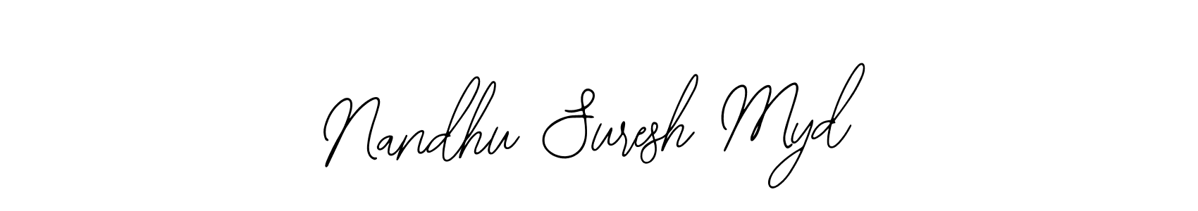 Also You can easily find your signature by using the search form. We will create Nandhu Suresh Myd name handwritten signature images for you free of cost using Bearetta-2O07w sign style. Nandhu Suresh Myd signature style 12 images and pictures png