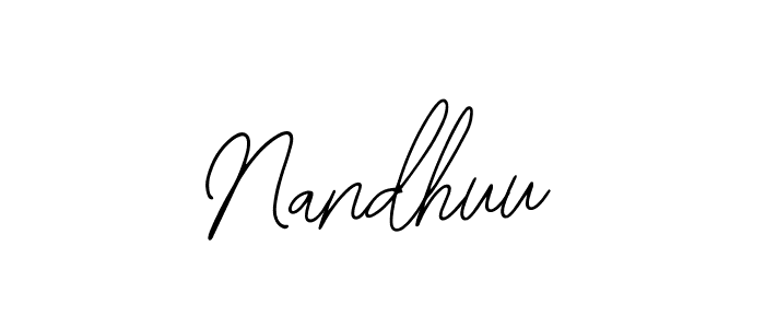 How to make Nandhuu signature? Bearetta-2O07w is a professional autograph style. Create handwritten signature for Nandhuu name. Nandhuu signature style 12 images and pictures png