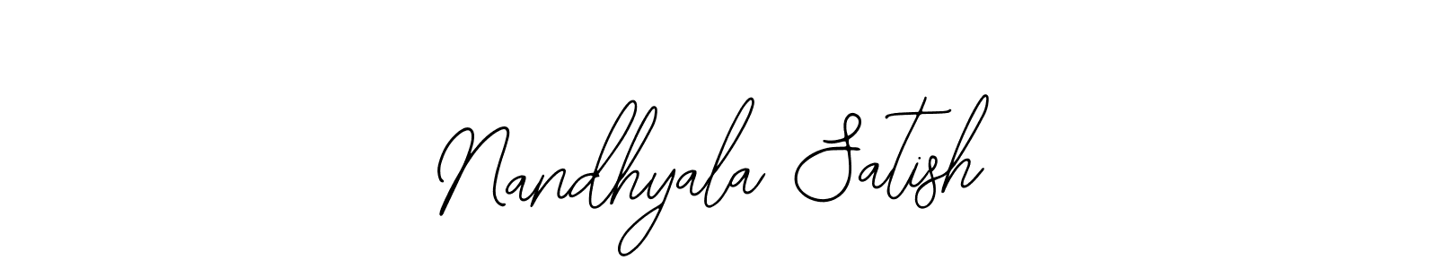 Use a signature maker to create a handwritten signature online. With this signature software, you can design (Bearetta-2O07w) your own signature for name Nandhyala Satish. Nandhyala Satish signature style 12 images and pictures png