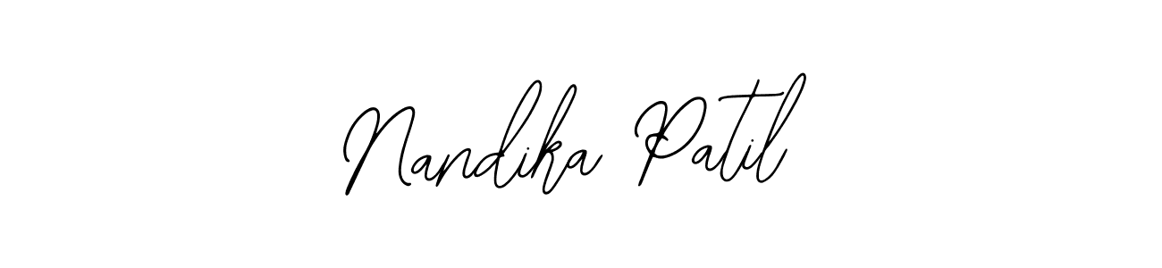 You should practise on your own different ways (Bearetta-2O07w) to write your name (Nandika Patil) in signature. don't let someone else do it for you. Nandika Patil signature style 12 images and pictures png