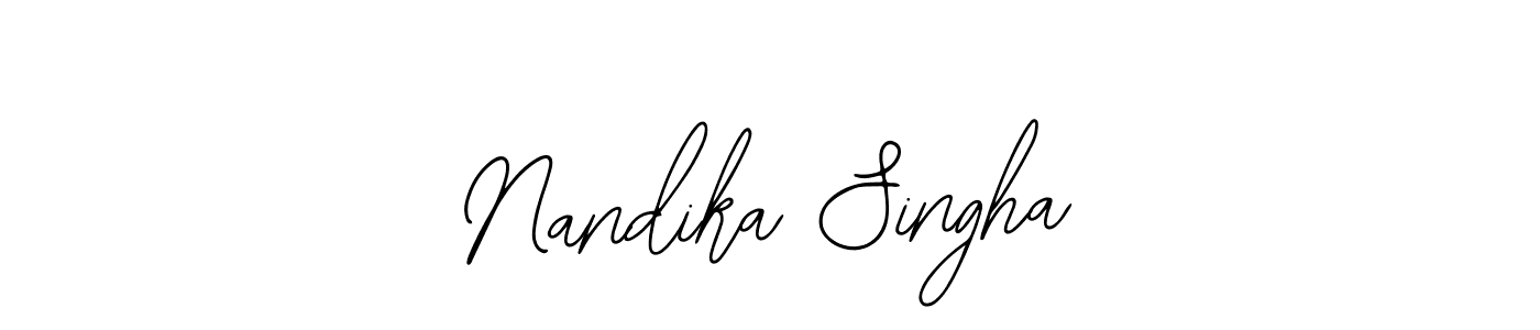 if you are searching for the best signature style for your name Nandika Singha. so please give up your signature search. here we have designed multiple signature styles  using Bearetta-2O07w. Nandika Singha signature style 12 images and pictures png
