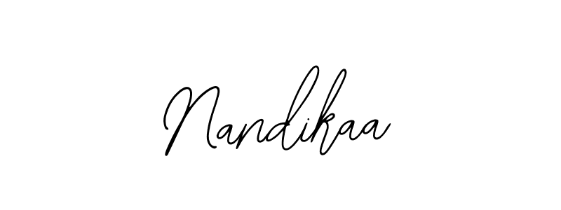if you are searching for the best signature style for your name Nandikaa. so please give up your signature search. here we have designed multiple signature styles  using Bearetta-2O07w. Nandikaa signature style 12 images and pictures png