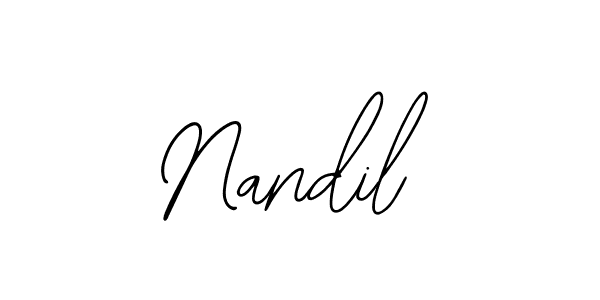 How to Draw Nandil signature style? Bearetta-2O07w is a latest design signature styles for name Nandil. Nandil signature style 12 images and pictures png