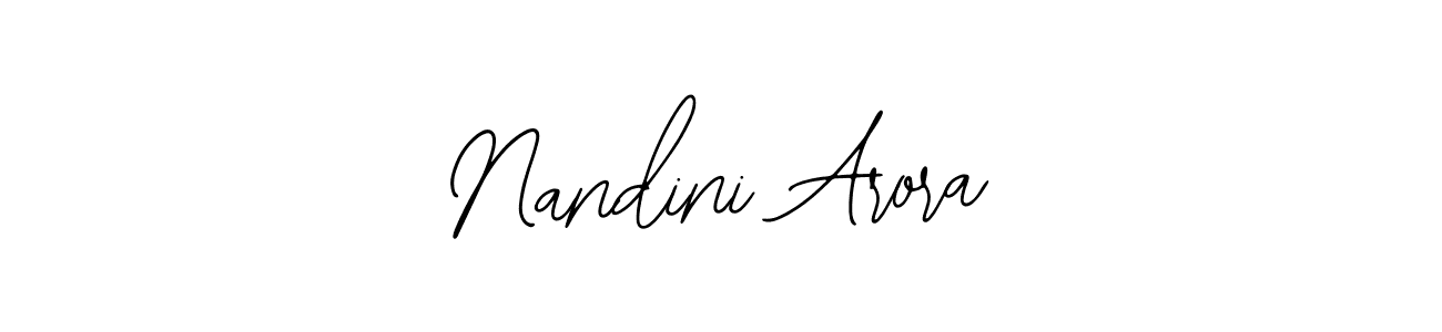 Also You can easily find your signature by using the search form. We will create Nandini Arora name handwritten signature images for you free of cost using Bearetta-2O07w sign style. Nandini Arora signature style 12 images and pictures png