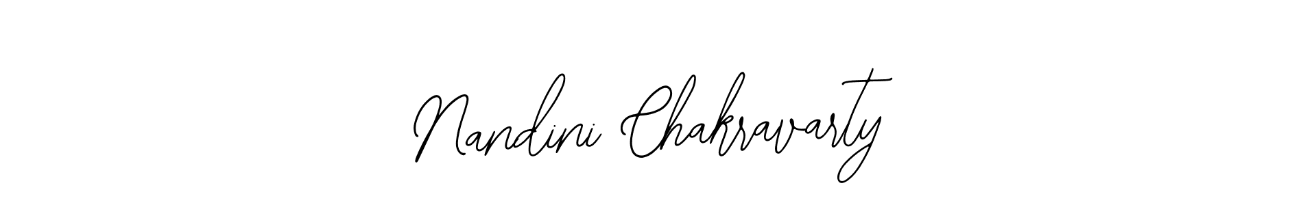 How to make Nandini Chakravarty name signature. Use Bearetta-2O07w style for creating short signs online. This is the latest handwritten sign. Nandini Chakravarty signature style 12 images and pictures png