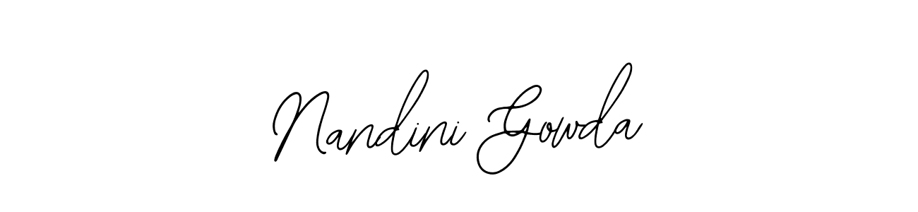 Also You can easily find your signature by using the search form. We will create Nandini Gowda name handwritten signature images for you free of cost using Bearetta-2O07w sign style. Nandini Gowda signature style 12 images and pictures png