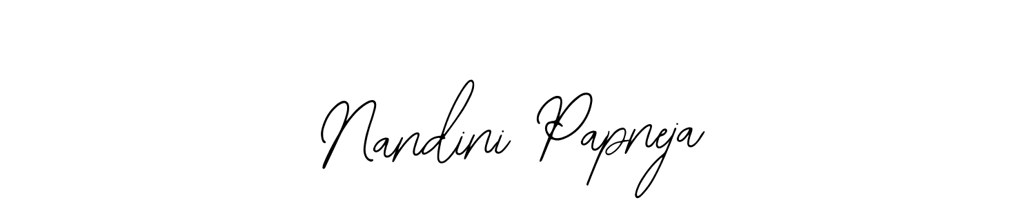 Make a beautiful signature design for name Nandini Papneja. With this signature (Bearetta-2O07w) style, you can create a handwritten signature for free. Nandini Papneja signature style 12 images and pictures png