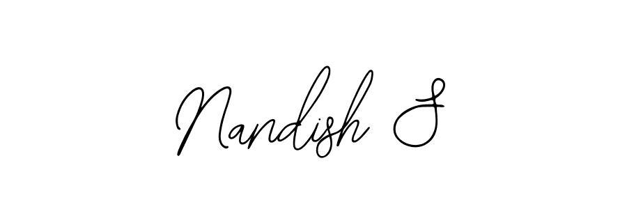 Make a beautiful signature design for name Nandish S. Use this online signature maker to create a handwritten signature for free. Nandish S signature style 12 images and pictures png