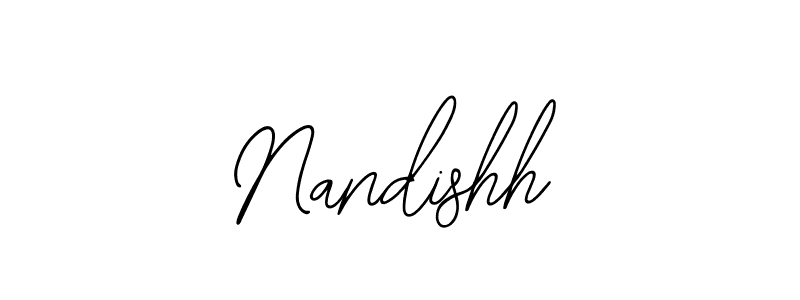 Make a beautiful signature design for name Nandishh. Use this online signature maker to create a handwritten signature for free. Nandishh signature style 12 images and pictures png