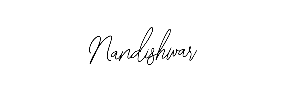 if you are searching for the best signature style for your name Nandishwar. so please give up your signature search. here we have designed multiple signature styles  using Bearetta-2O07w. Nandishwar signature style 12 images and pictures png