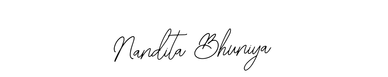 Also You can easily find your signature by using the search form. We will create Nandita Bhuniya name handwritten signature images for you free of cost using Bearetta-2O07w sign style. Nandita Bhuniya signature style 12 images and pictures png