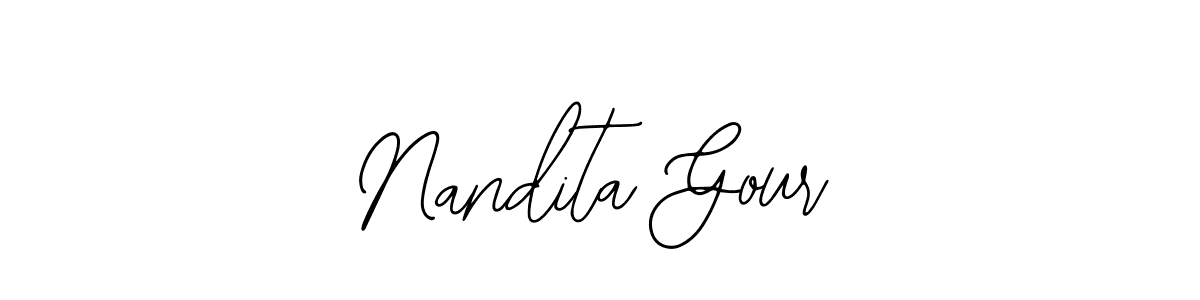 Nandita Gour stylish signature style. Best Handwritten Sign (Bearetta-2O07w) for my name. Handwritten Signature Collection Ideas for my name Nandita Gour. Nandita Gour signature style 12 images and pictures png