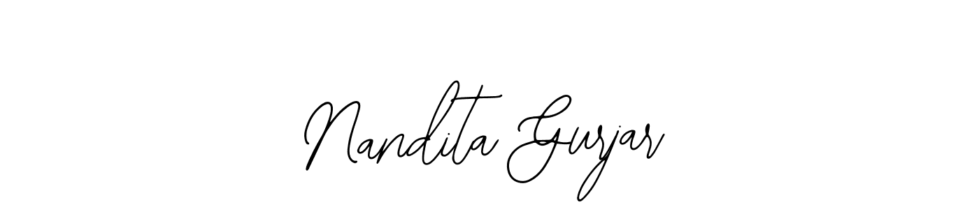 Make a beautiful signature design for name Nandita Gurjar. Use this online signature maker to create a handwritten signature for free. Nandita Gurjar signature style 12 images and pictures png