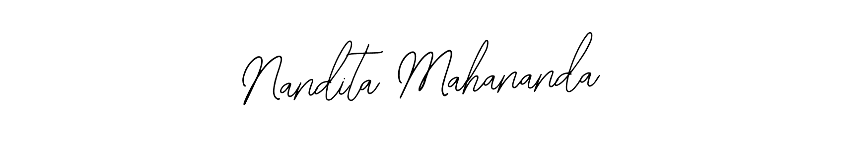 Nandita Mahananda stylish signature style. Best Handwritten Sign (Bearetta-2O07w) for my name. Handwritten Signature Collection Ideas for my name Nandita Mahananda. Nandita Mahananda signature style 12 images and pictures png