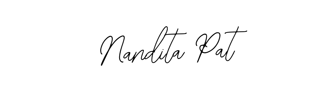 Use a signature maker to create a handwritten signature online. With this signature software, you can design (Bearetta-2O07w) your own signature for name Nandita Pat. Nandita Pat signature style 12 images and pictures png