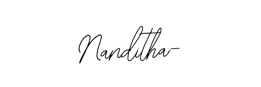 Also we have Nanditha- name is the best signature style. Create professional handwritten signature collection using Bearetta-2O07w autograph style. Nanditha- signature style 12 images and pictures png