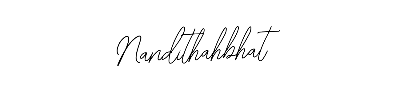 Also we have Nandithahbhat name is the best signature style. Create professional handwritten signature collection using Bearetta-2O07w autograph style. Nandithahbhat signature style 12 images and pictures png