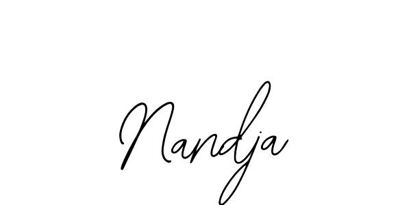 How to make Nandja name signature. Use Bearetta-2O07w style for creating short signs online. This is the latest handwritten sign. Nandja signature style 12 images and pictures png