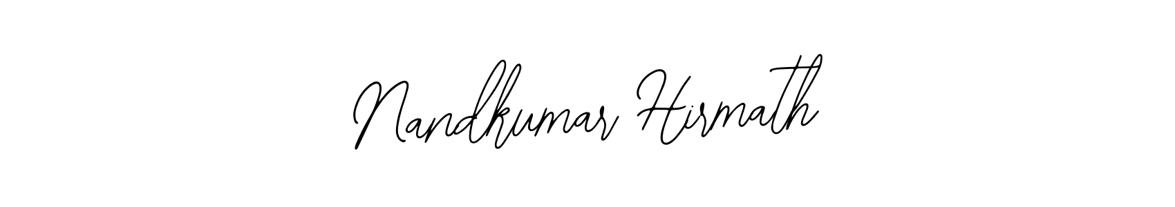 You should practise on your own different ways (Bearetta-2O07w) to write your name (Nandkumar Hirmath) in signature. don't let someone else do it for you. Nandkumar Hirmath signature style 12 images and pictures png