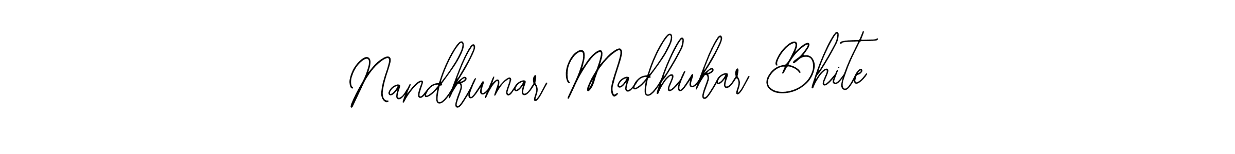 This is the best signature style for the Nandkumar Madhukar Bhite name. Also you like these signature font (Bearetta-2O07w). Mix name signature. Nandkumar Madhukar Bhite signature style 12 images and pictures png