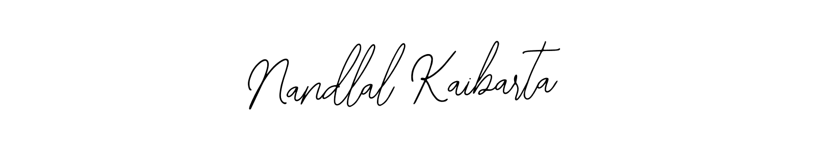 You should practise on your own different ways (Bearetta-2O07w) to write your name (Nandlal Kaibarta) in signature. don't let someone else do it for you. Nandlal Kaibarta signature style 12 images and pictures png